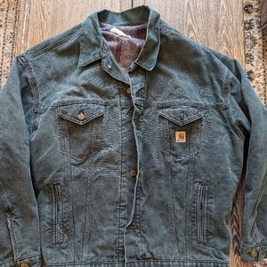 Carhartt Green Denim Trucker XL